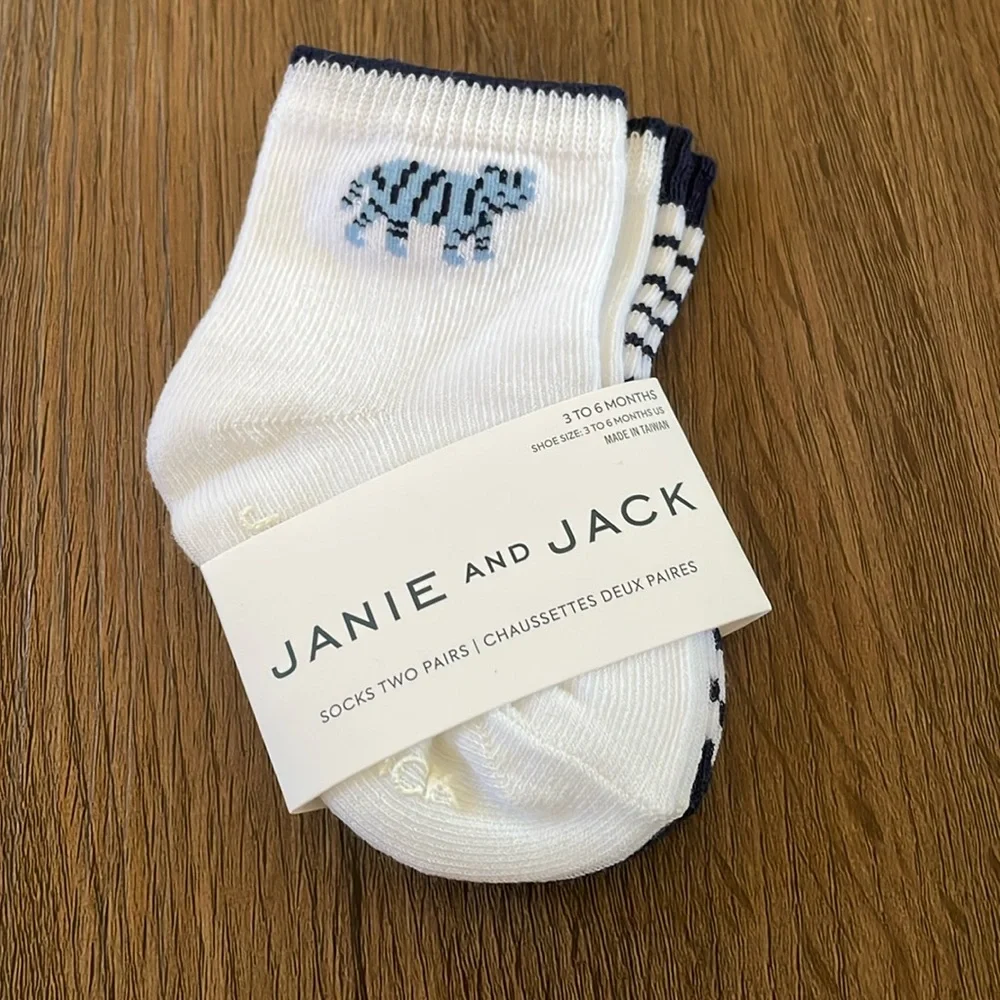 Janie and Jack Infant Socks Size 3 to 6 months NWT